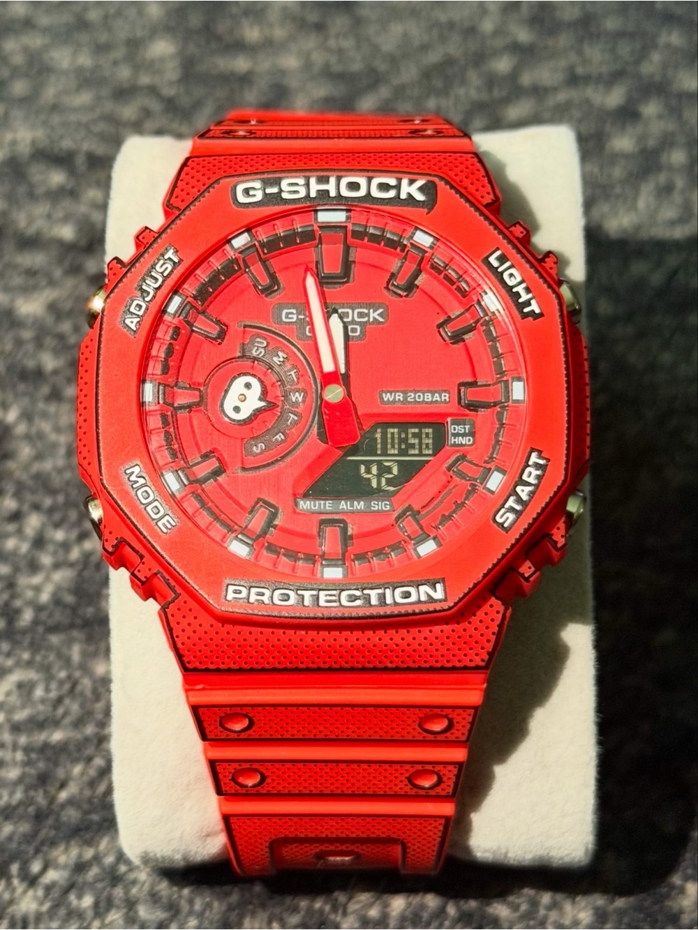 G-Shock Red Resin Octagonal Sport Watch